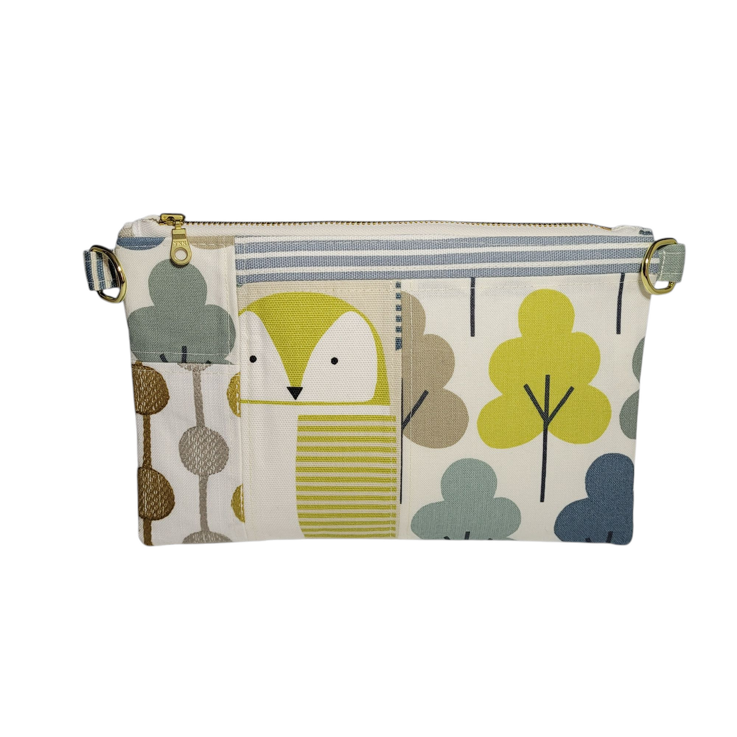 Kelly Convertible Bag - Patchwork Green/Gray