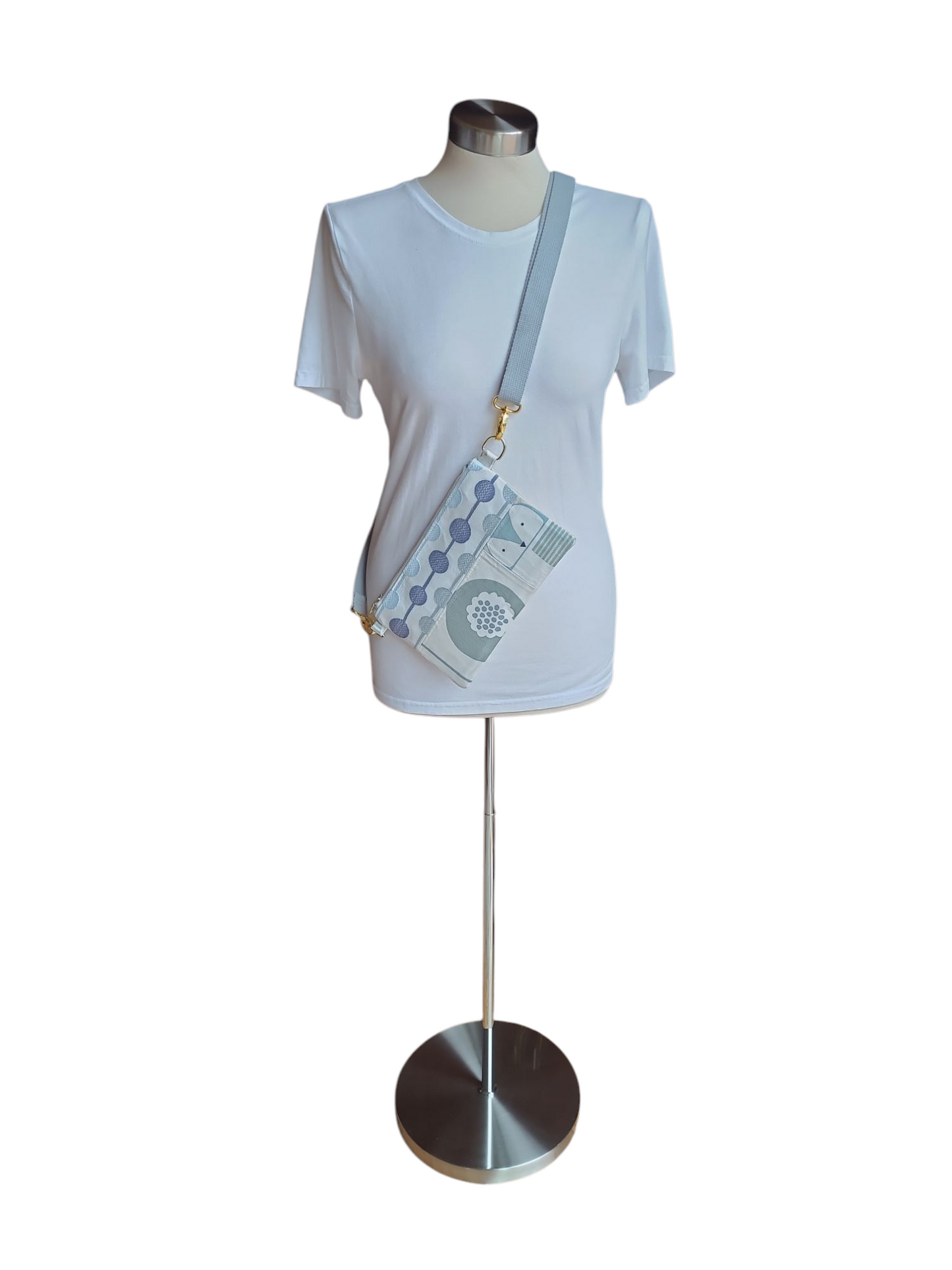 Kelly Convertible Bag - Patchwork Pale Blue