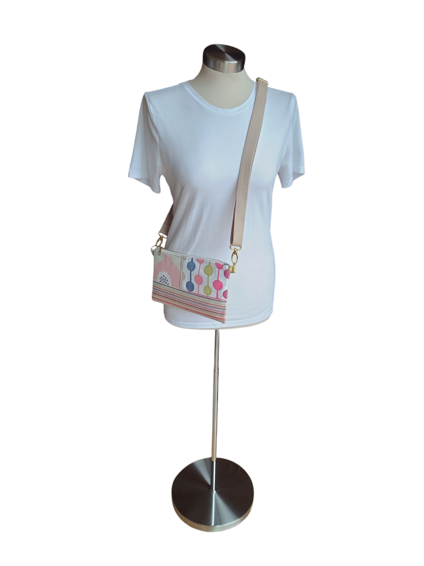 Kelly Convertible Bag - Patchwork Pinks