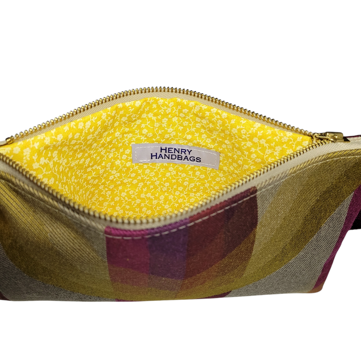 Kelly Convertible Bag - Maroon/Yellow