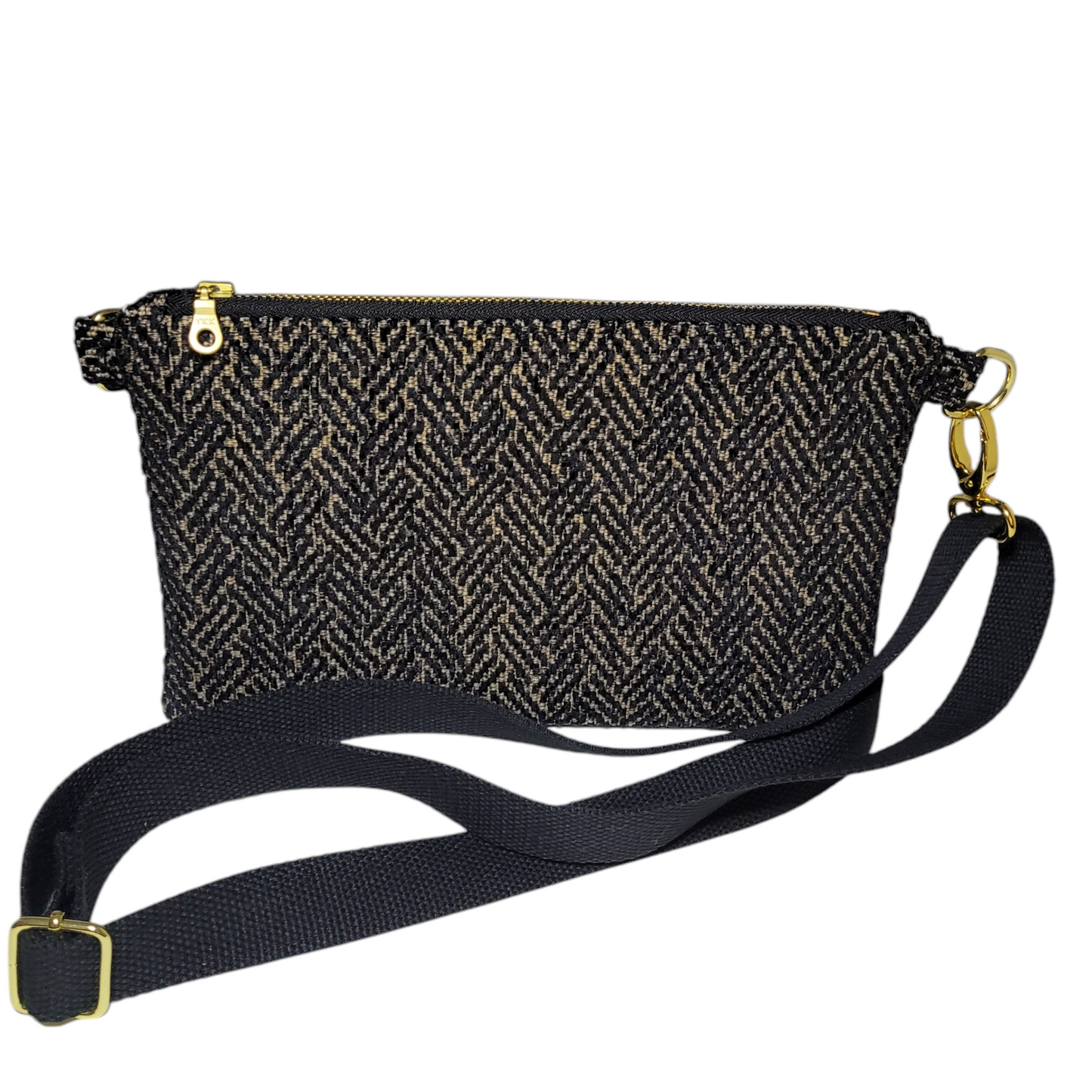 Kelly Convertible Bag - Black Textured
