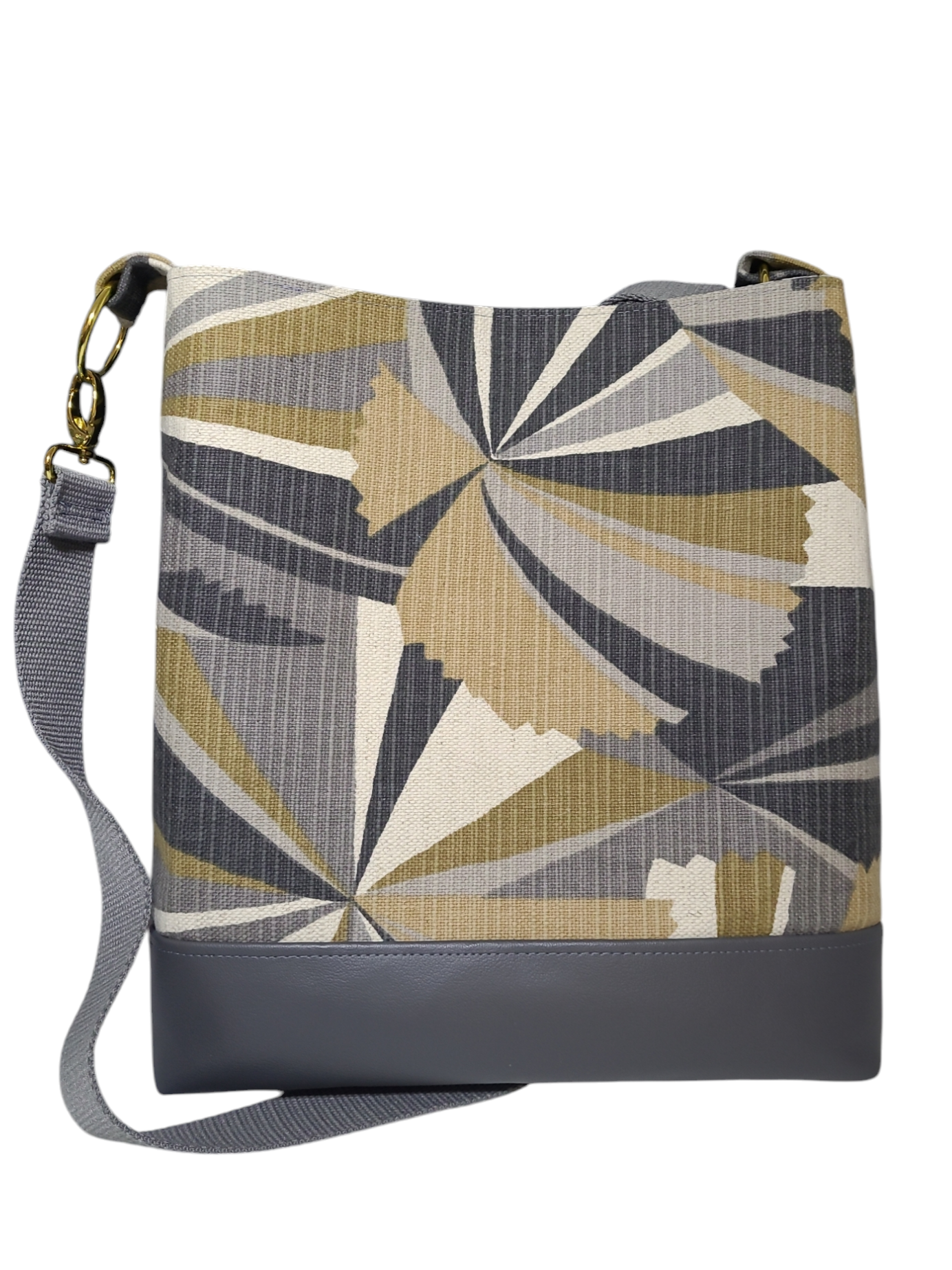 Jessie Crossbody Bag - Gray/Beige