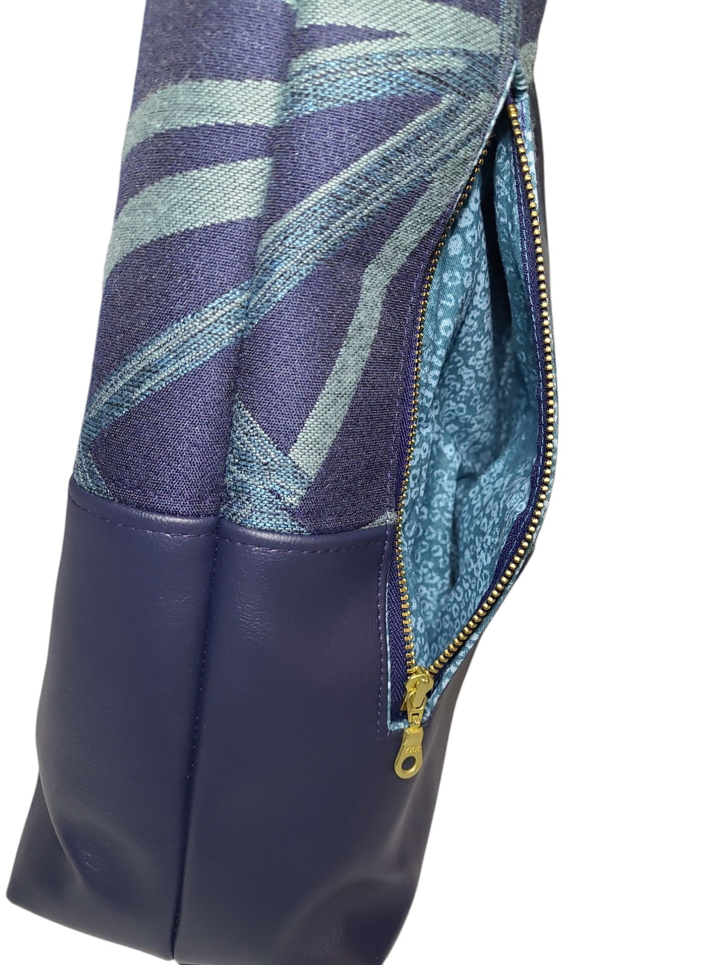 Bella Patchwork Bag - Navy/Teal