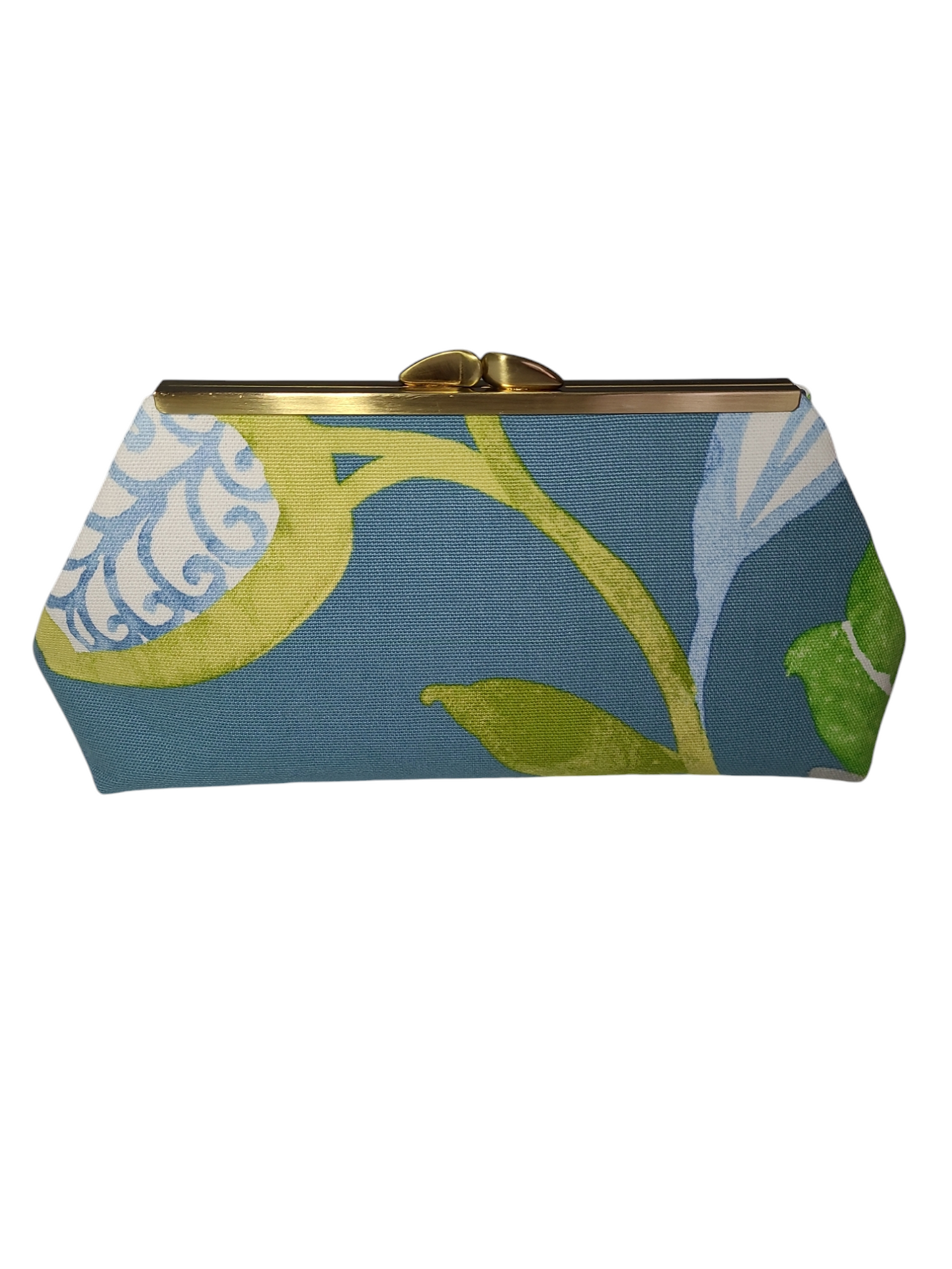 Diana Clutch - Blue/Green Floral