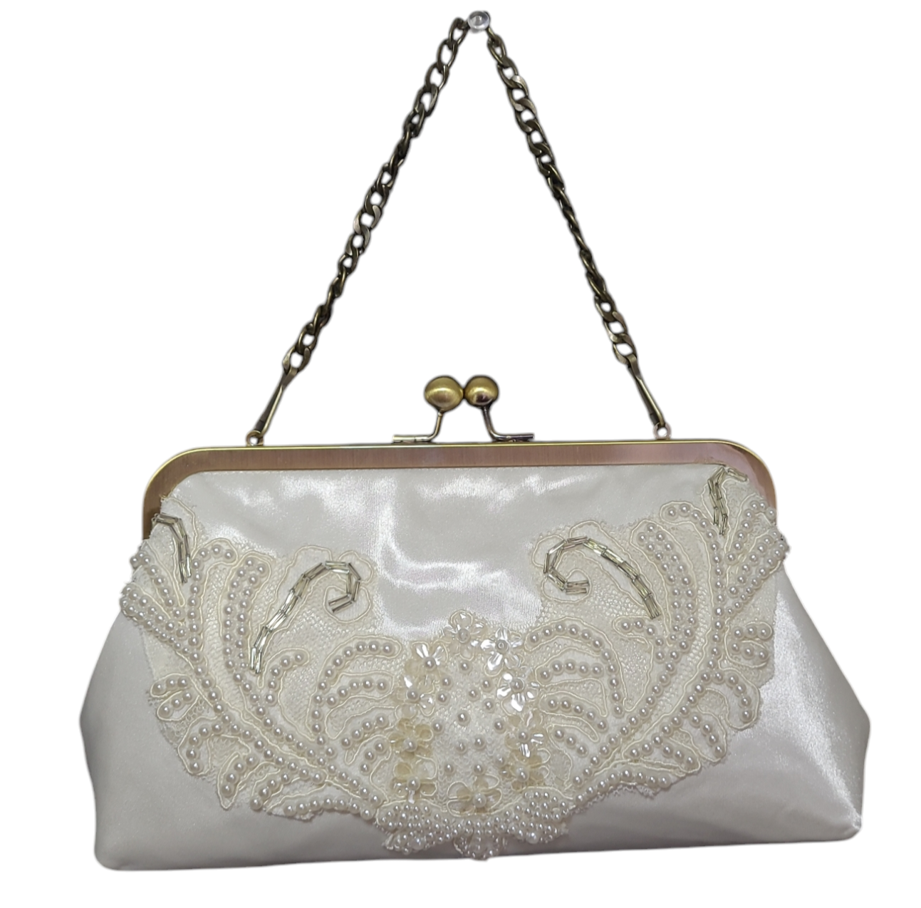Bridal Clutch - Antique Gold Frame