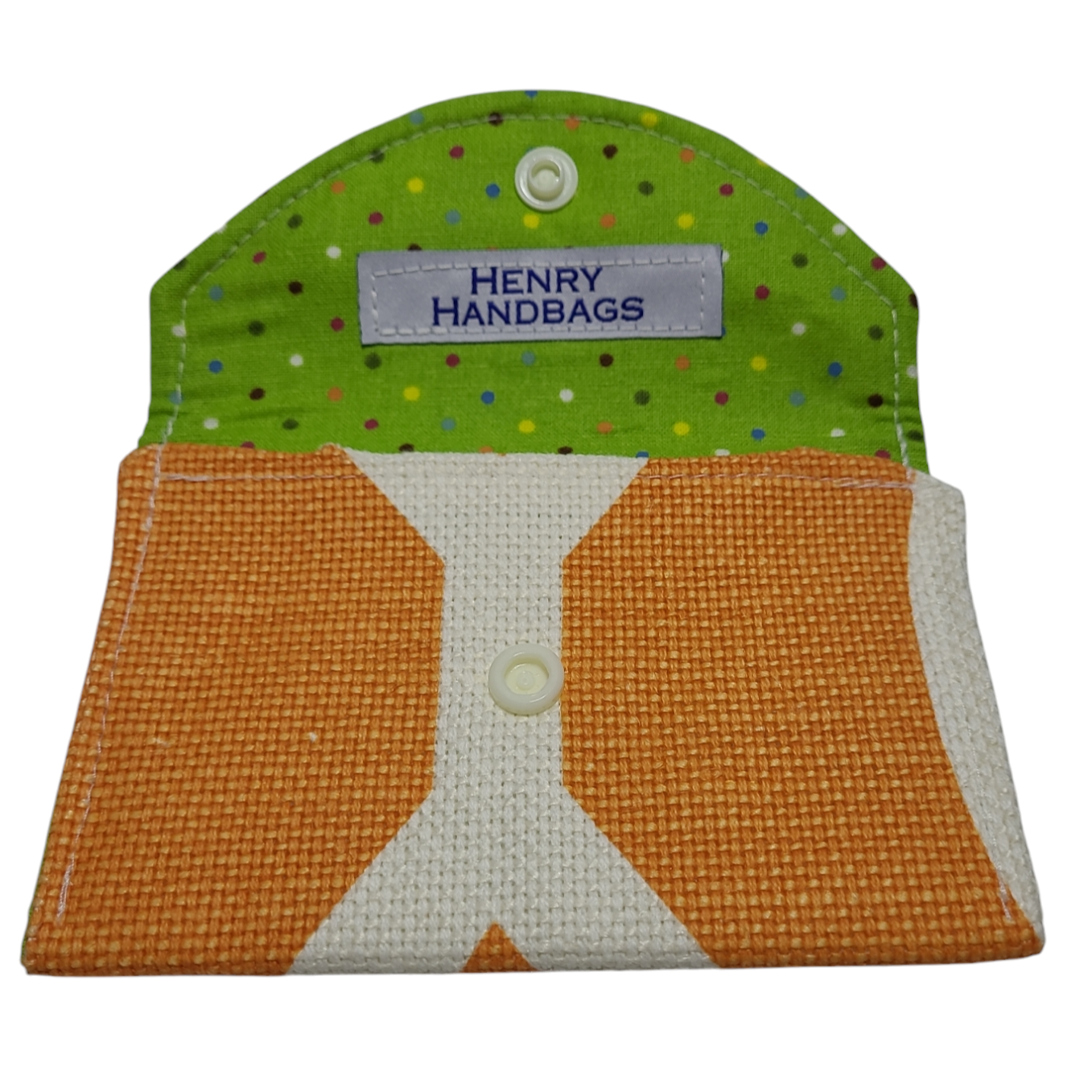 Snap Wallet - Orange/White