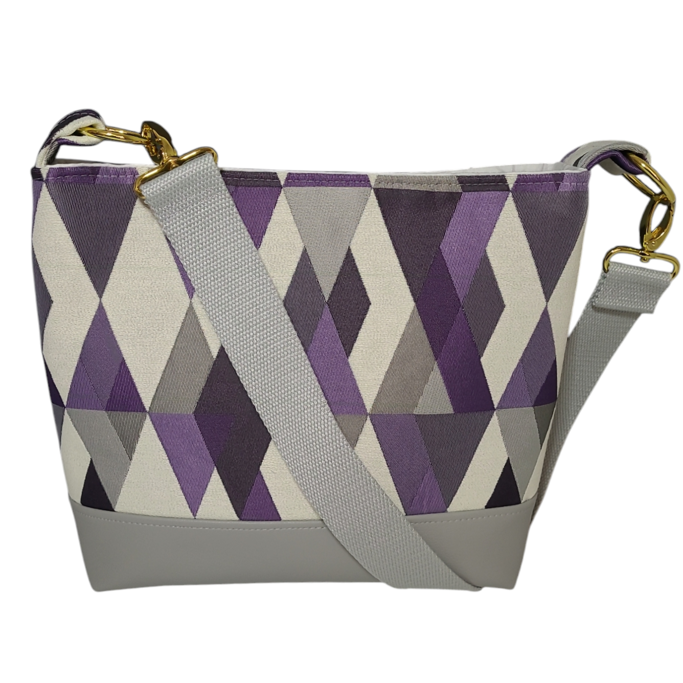 Marie Bag - Purple Triangles