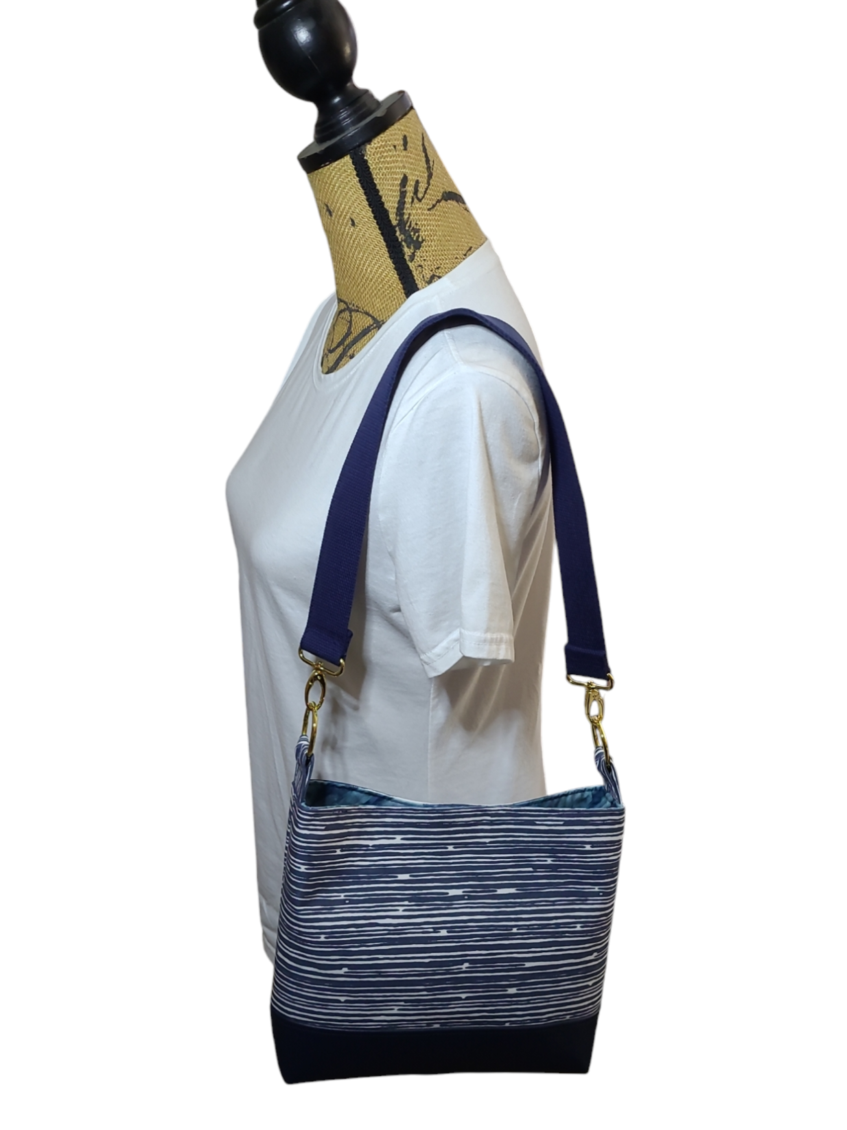 Marie Bag - Navy Stripe