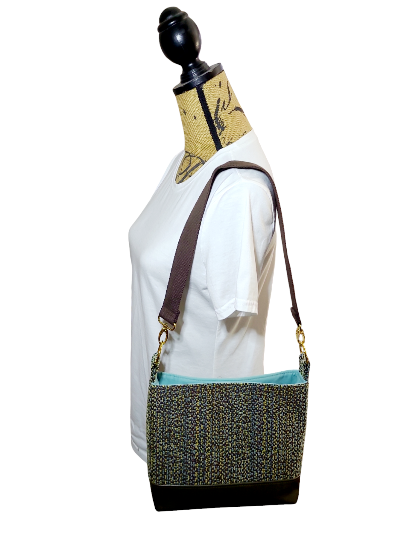 Marie Bag - Brown/Turquoise