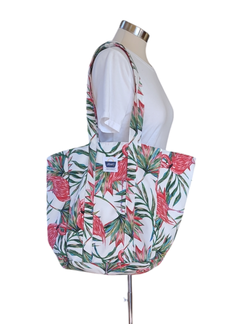 Market Bag - Flamingos