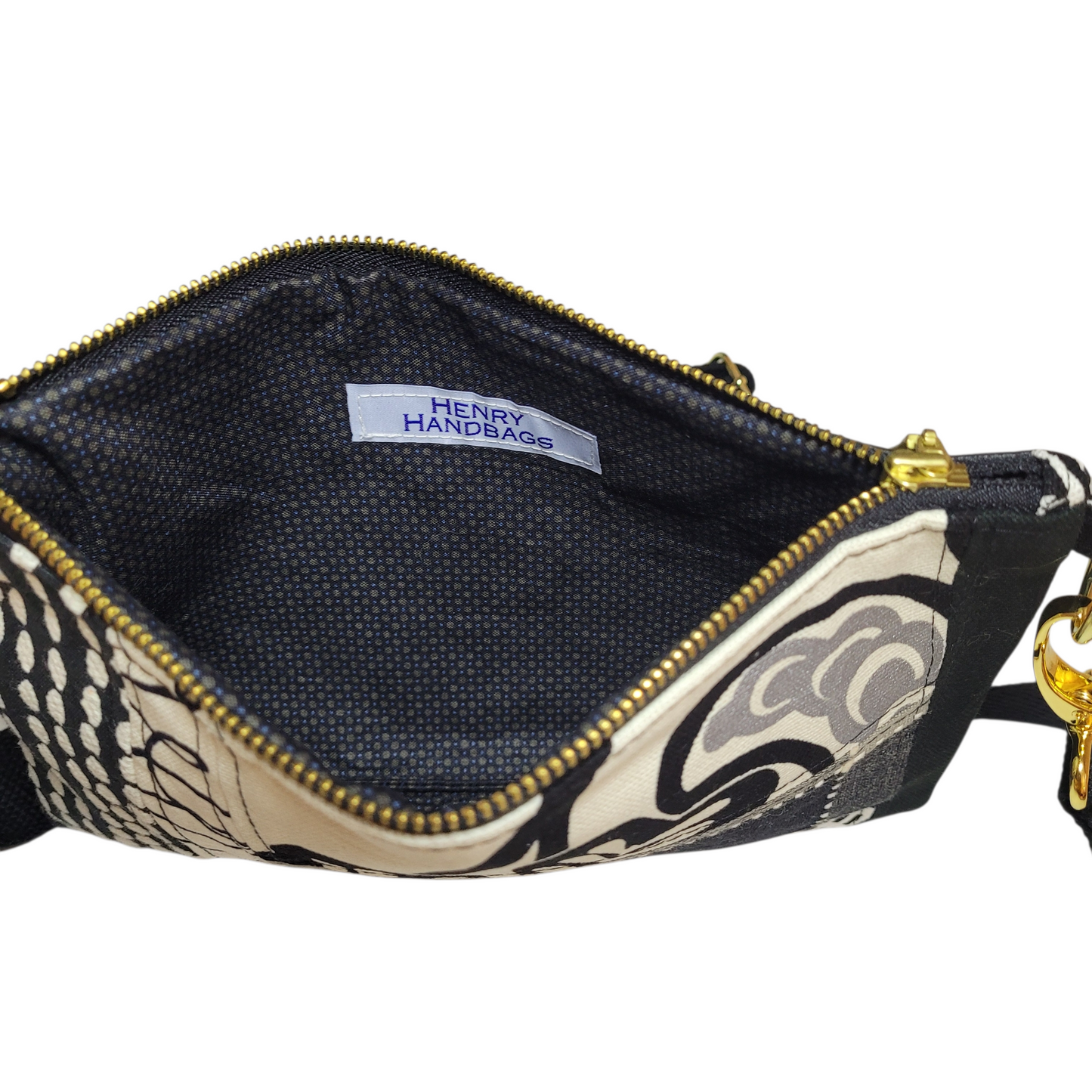 Kelly Convertible Bag - Patchwork Black and White