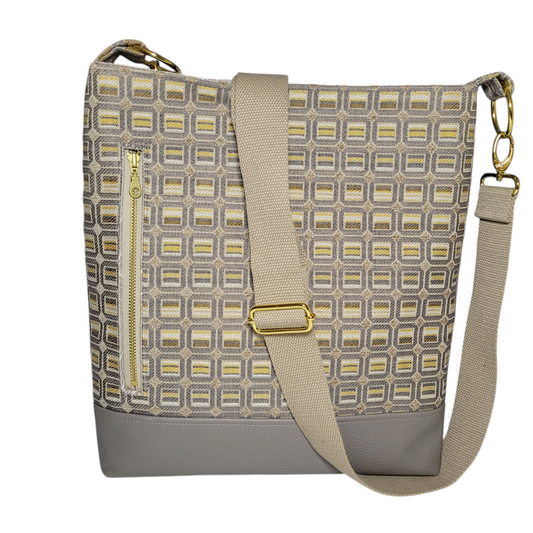 Jessie Crossbody Bag - Beige/Yellow