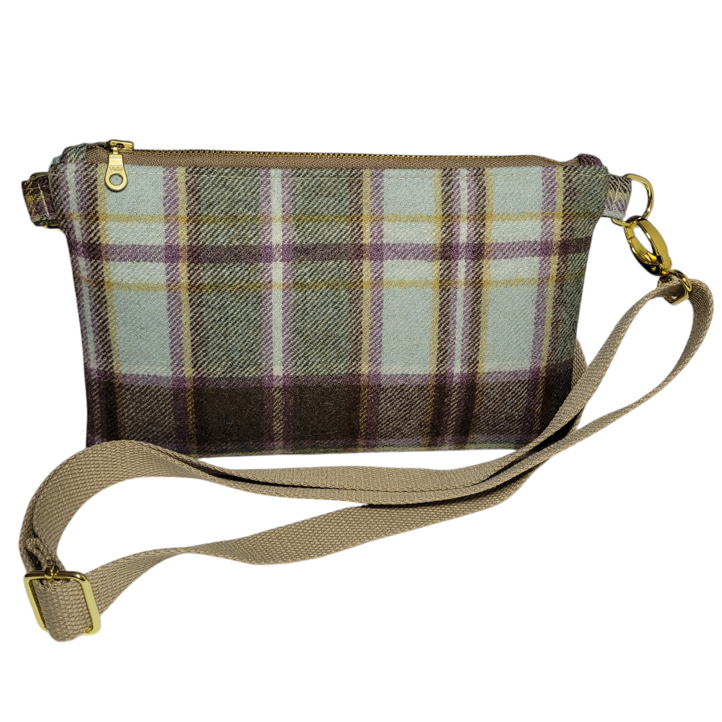 Kelly Convertible Bag - Teal Plaid