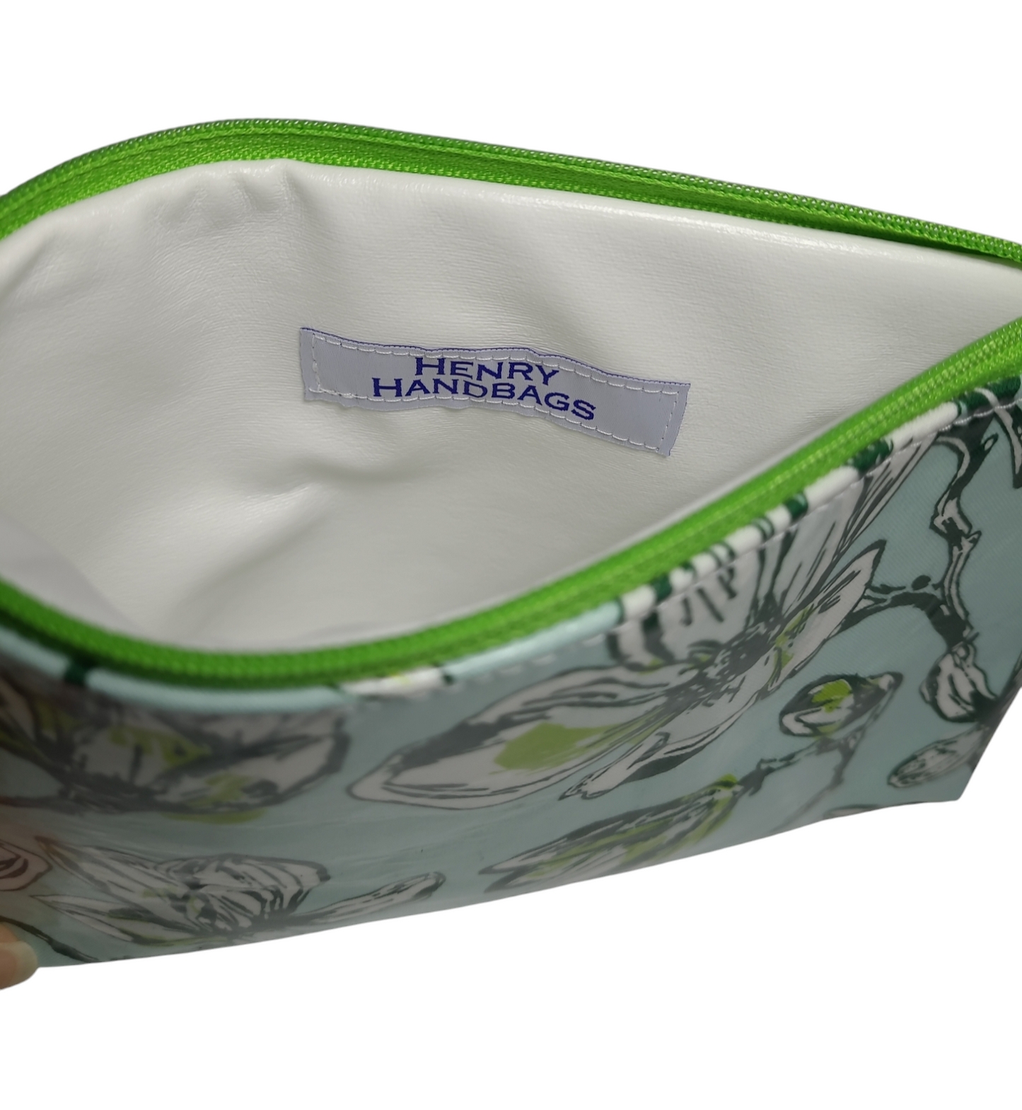 Cosmetic Bag - Blue/Green Floral