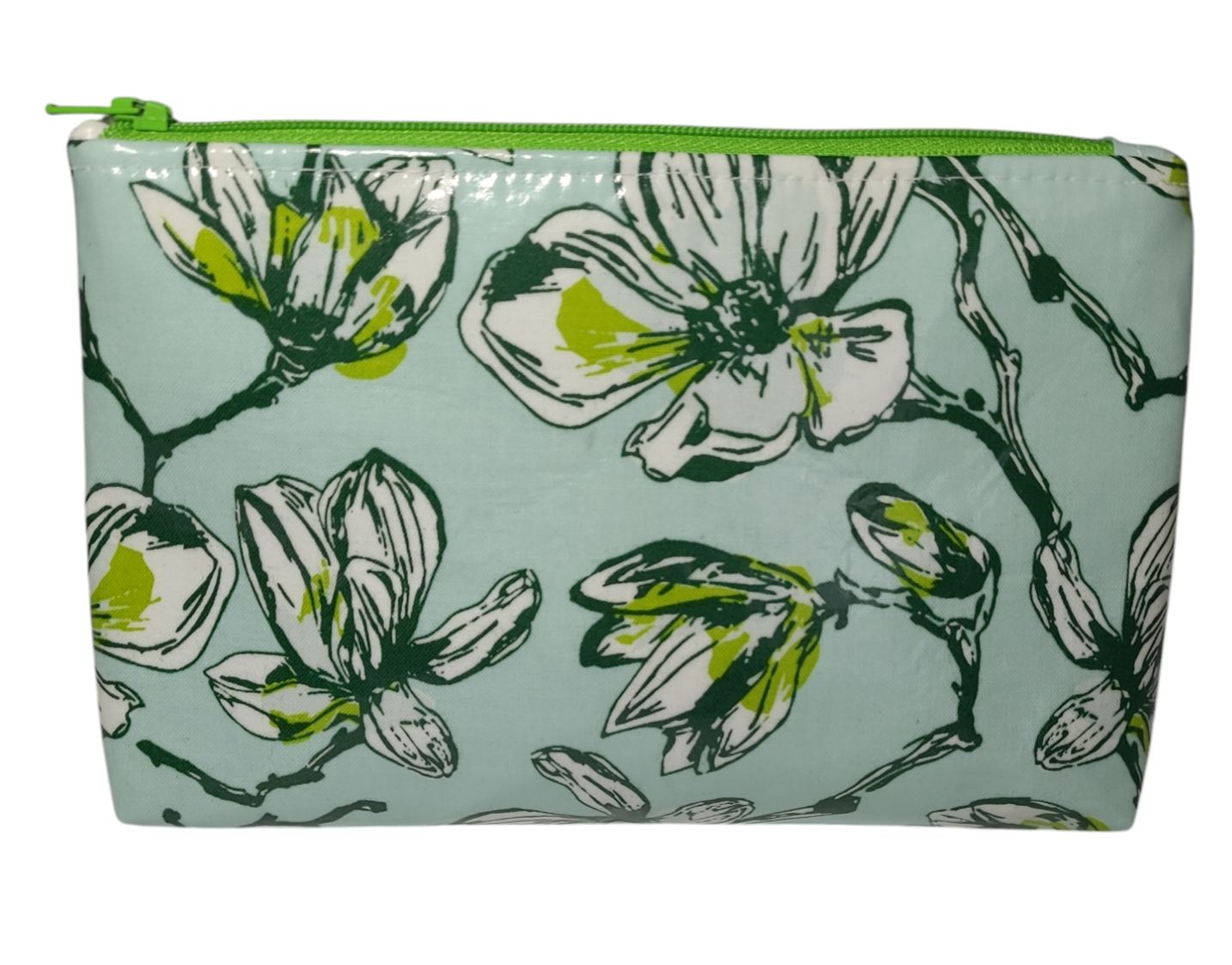 Cosmetic Bag - Blue/Green Floral