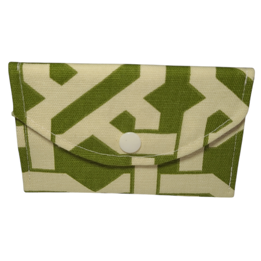 Snap Wallet - Green Art Deco