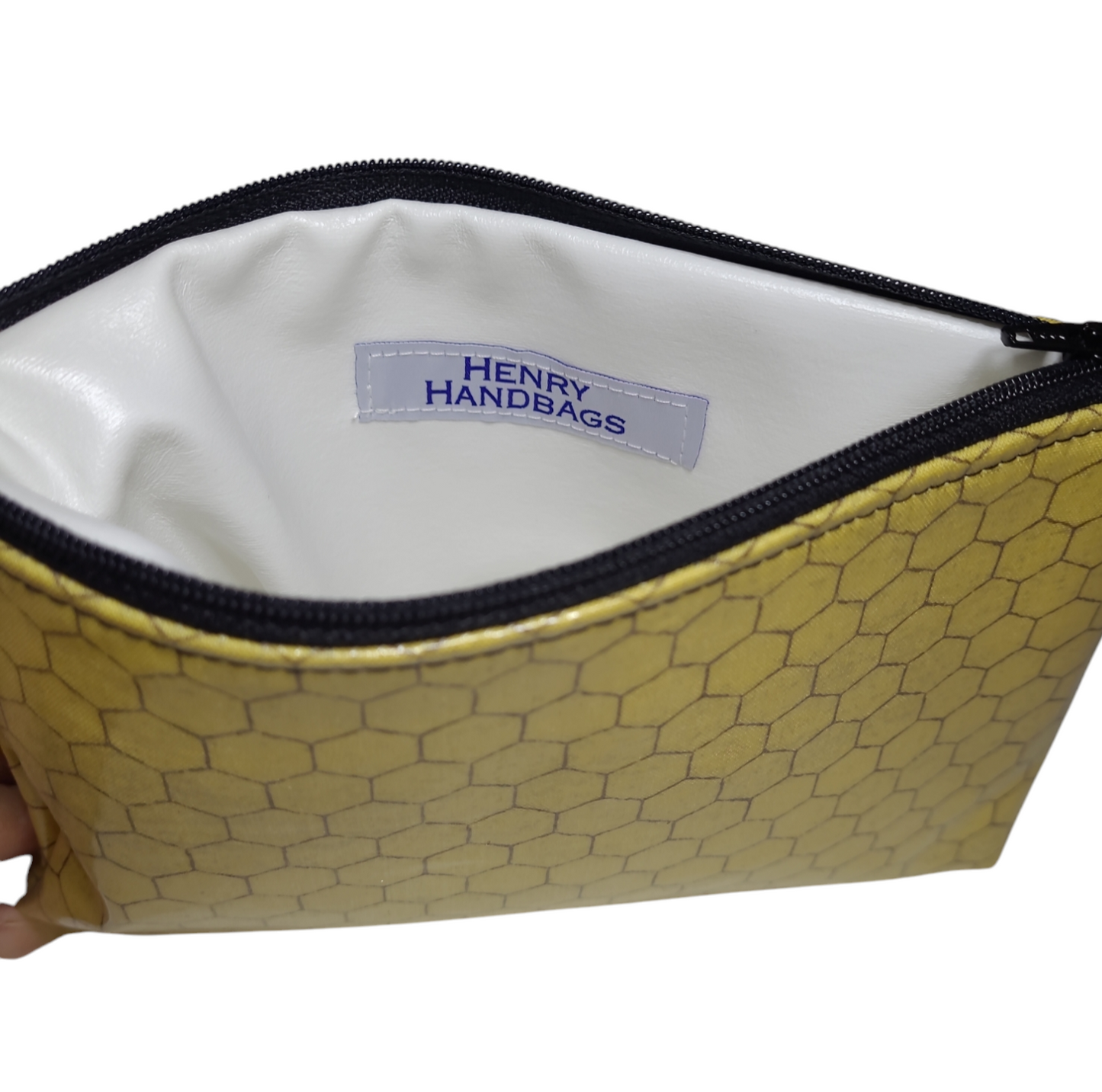 Cosmetic Bag - Yellow Chicken Wire