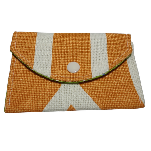 Snap Wallet - Orange/White