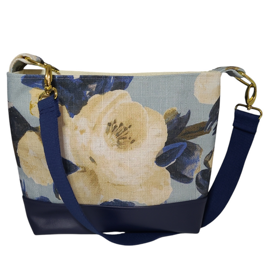 Marie Bag - Navy/Cream Floral