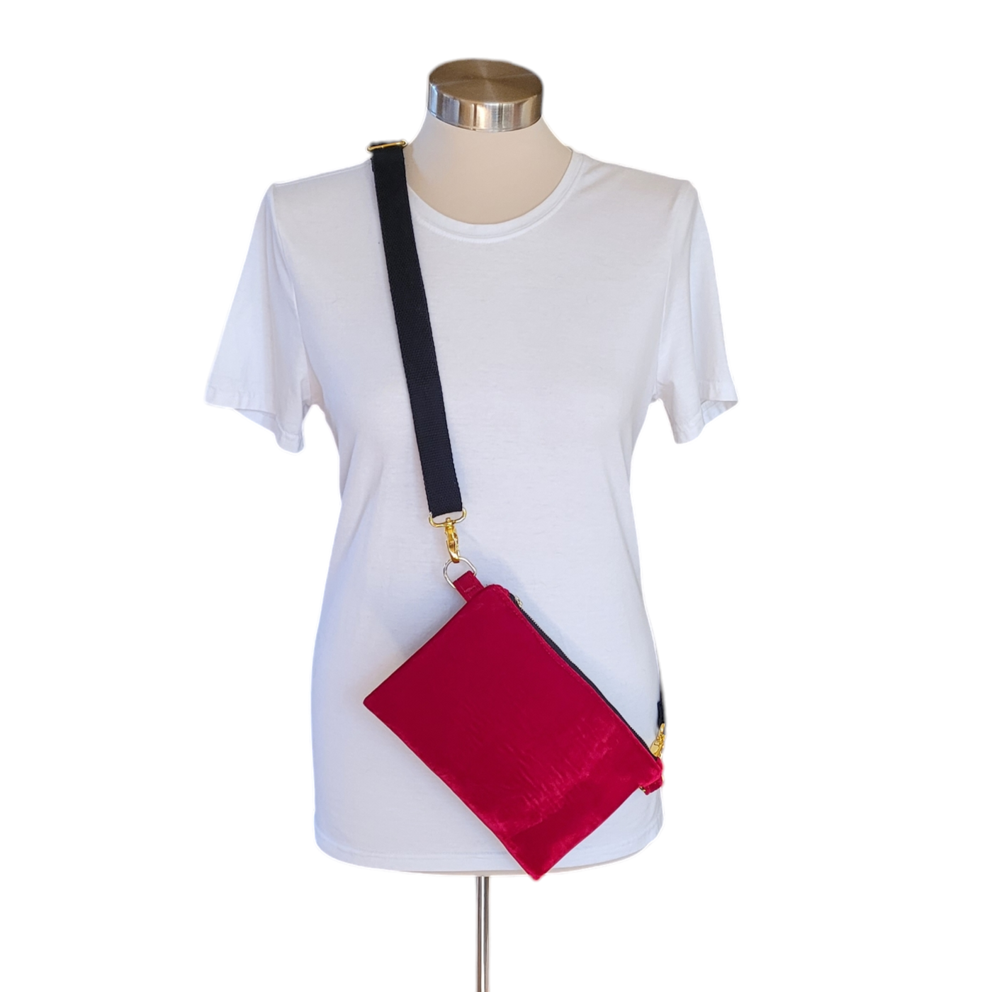 Kelly Convertible Bag - Red Velvet