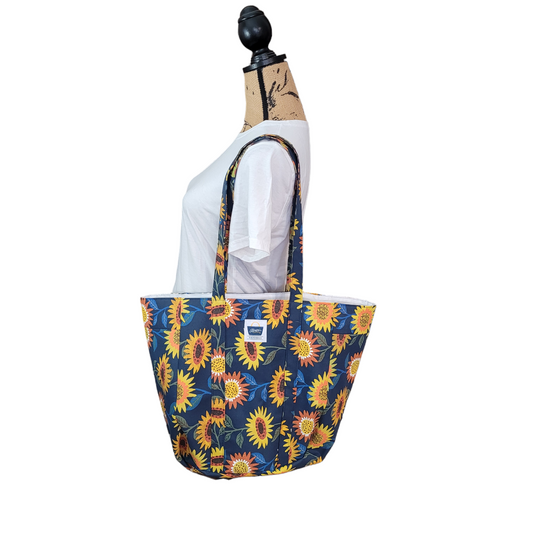 Market Bag - Navy Floral